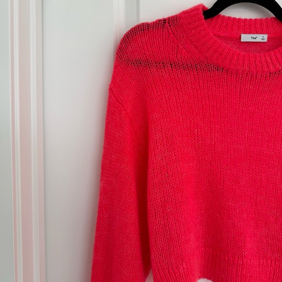 TNA | Open Knit Cropped Sweater Size Small - Picture 3 of 8